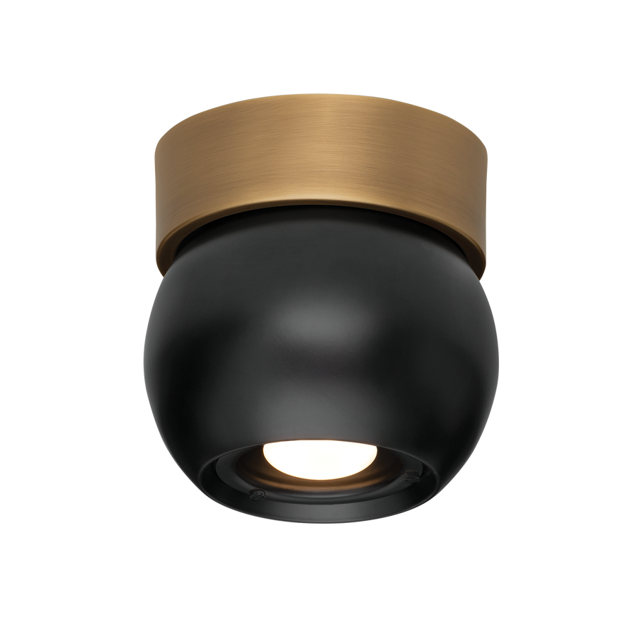 Troy Lighting ODIN Flush Mount — C1406-PBR/SBK