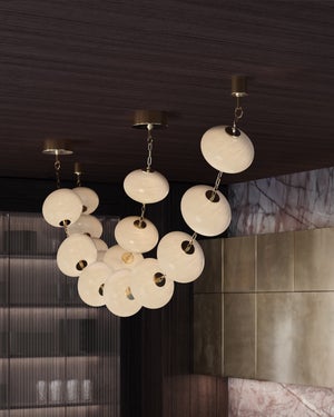 NEPHELE Chandelier in VINTAGE POLISHED BRASS thumbnail 4