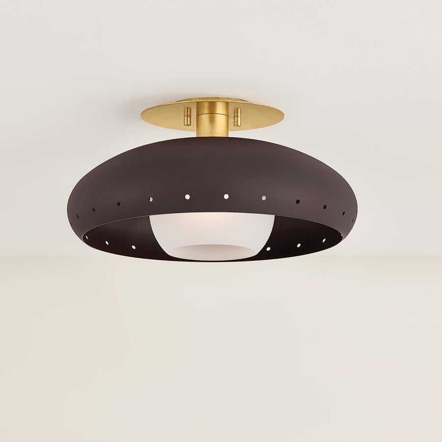 Mitzi Kimber Flush Mount — H1015501-VGL/TBZH