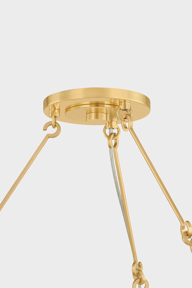 Hudson Valley Lighting BRIDGETON Chandelier — Aged Brass