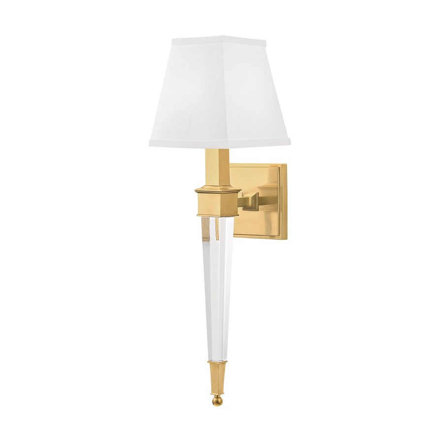 Hudson Valley Lighting Ruskin Wall Sconce — Aged Brass