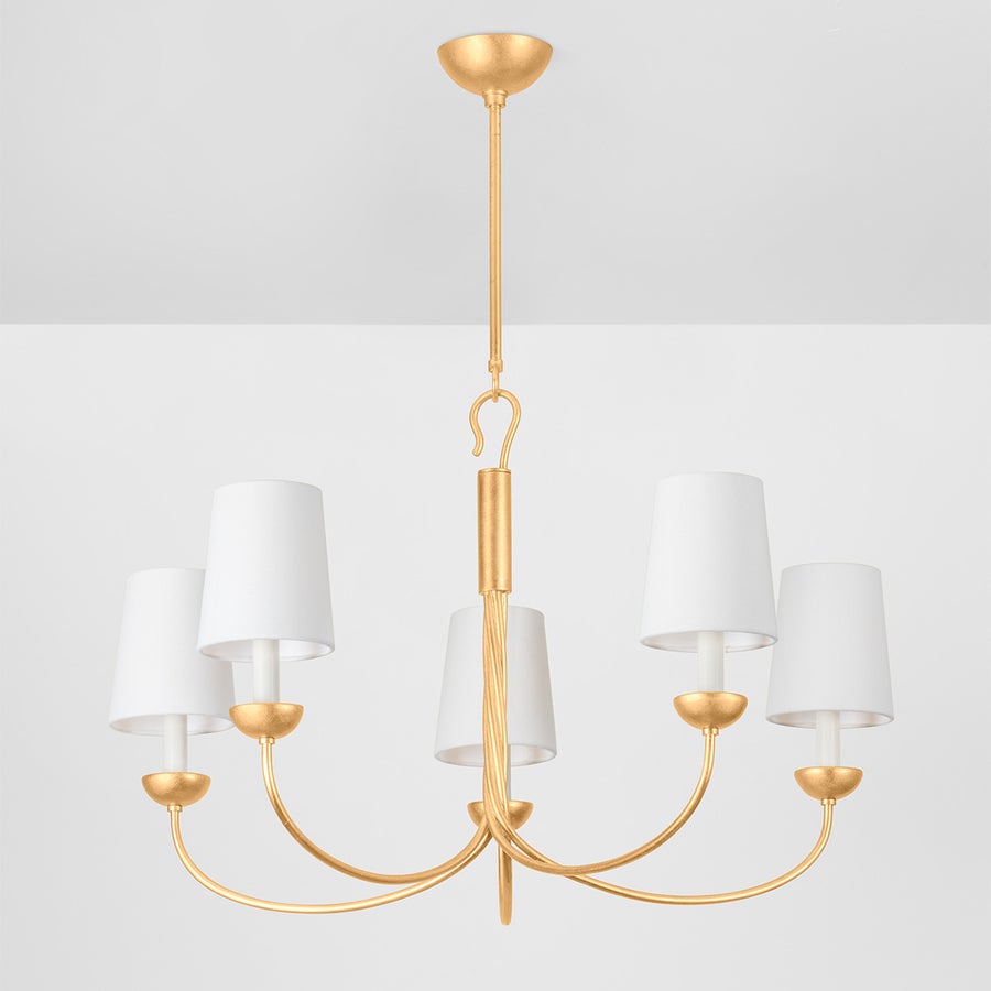 Hudson Valley Lighting MONTPELIER Chandelier — Vintage Gold Leaf