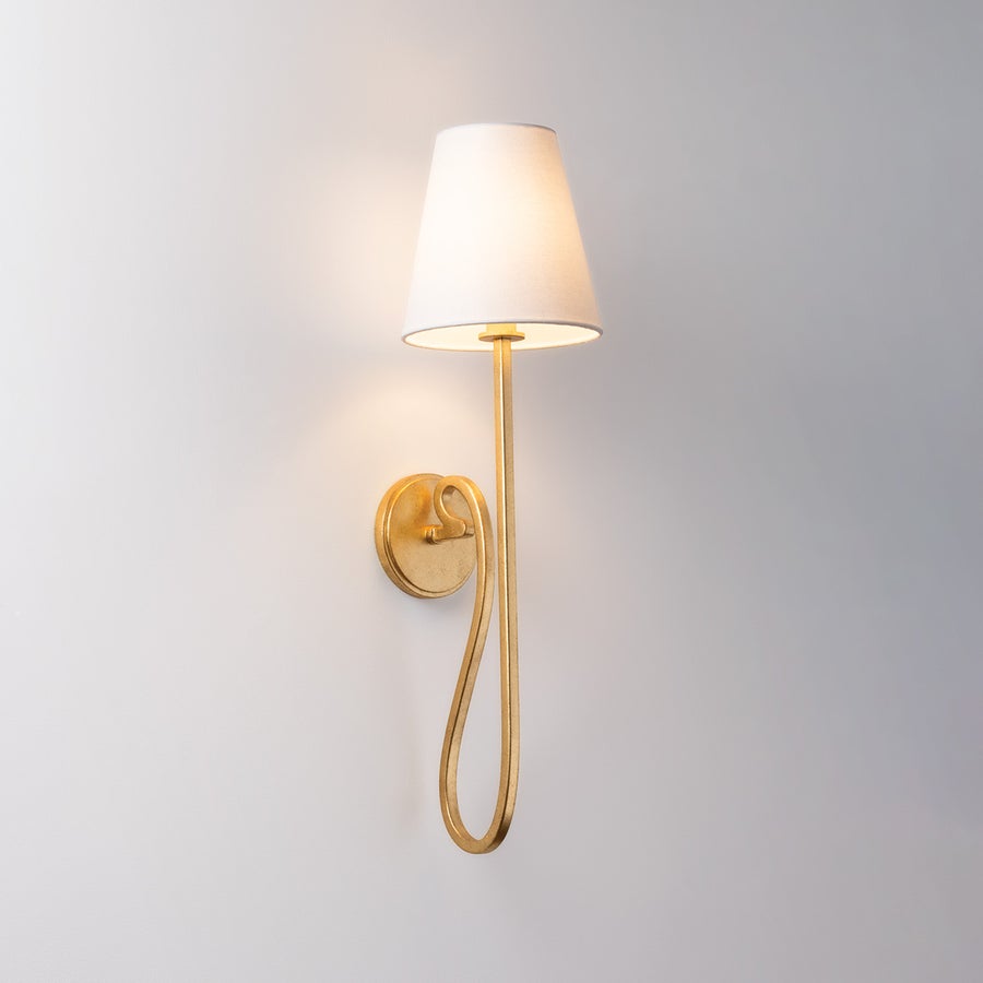 Hudson Valley Lighting ELMHURST WALL SCONCE — Vintage Gold Leaf