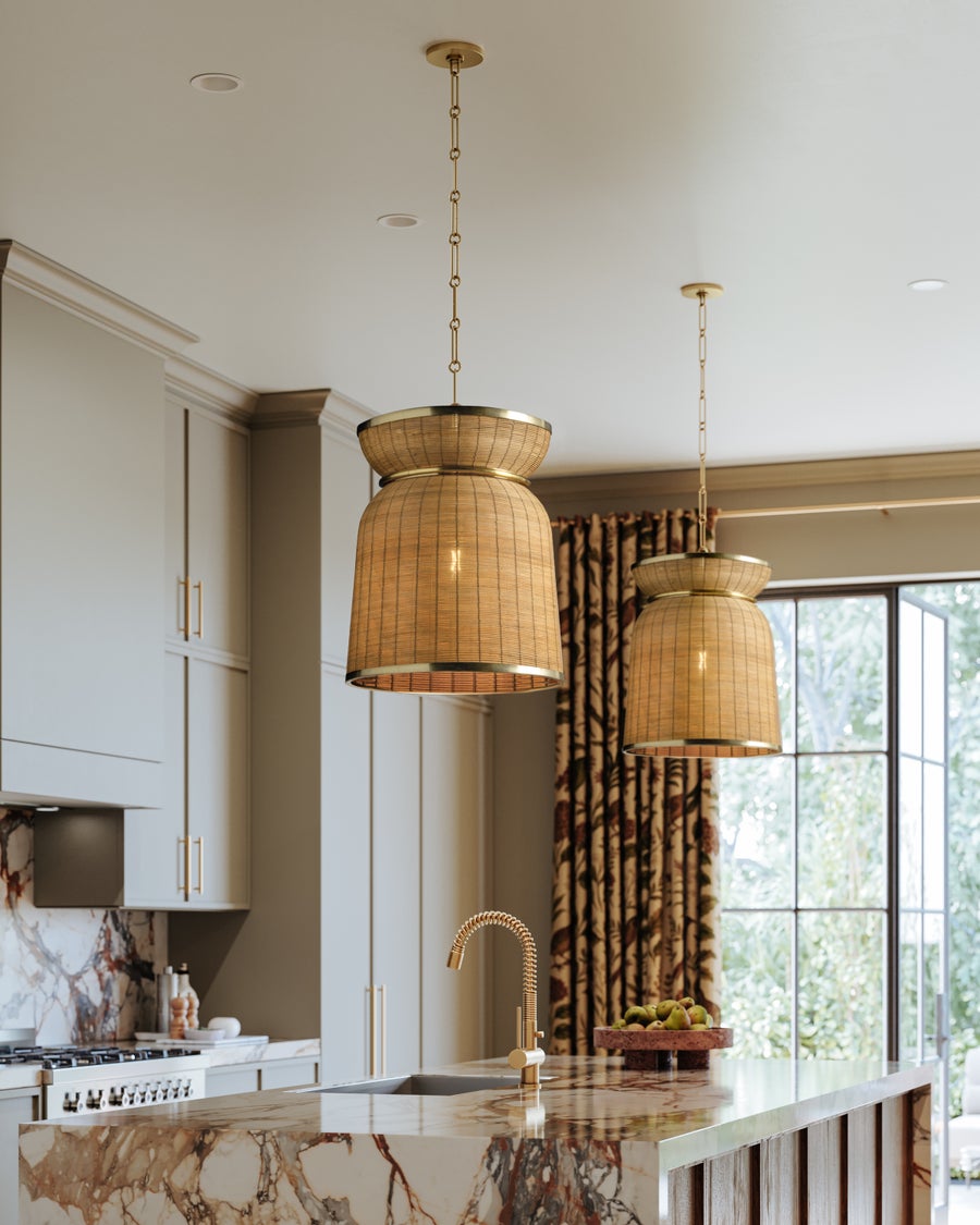 Hudson Valley Lighting PARKCHESTER Pendant — Aged Brass