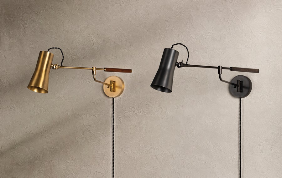 Troy Lighting NOVEL Plug-in Sconce — PTL1308-BRZ