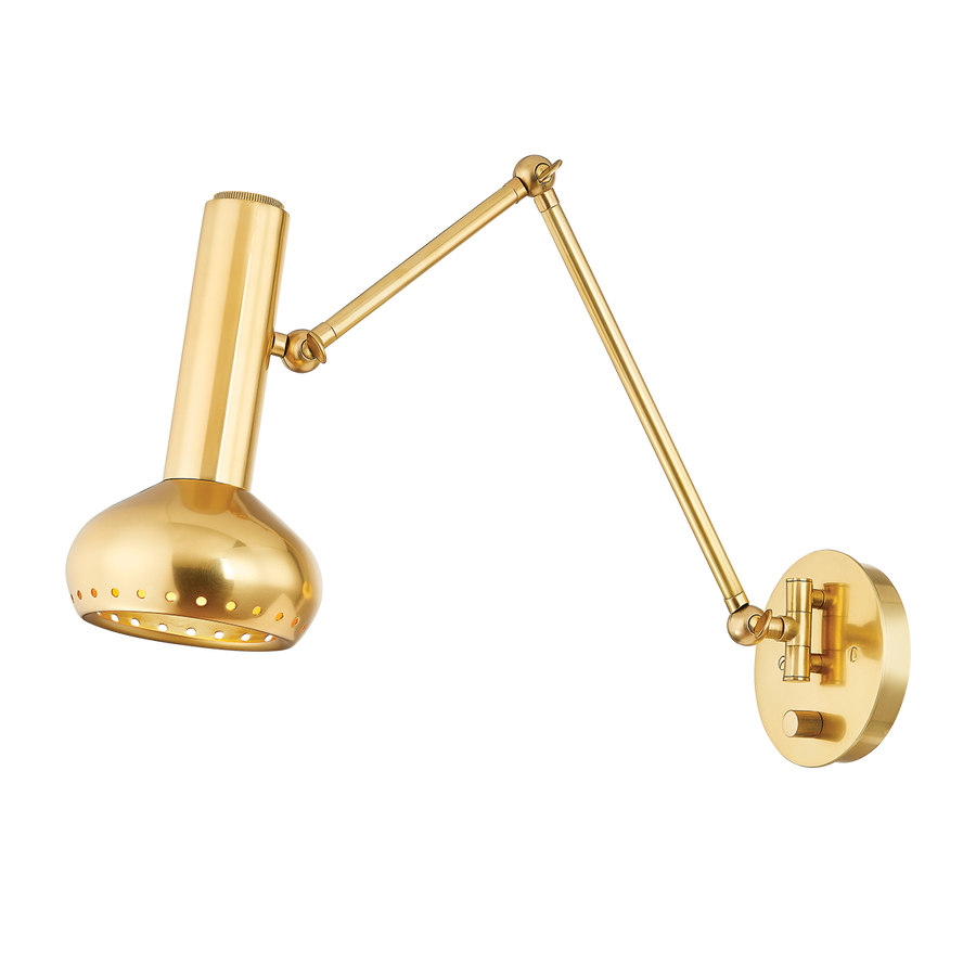 Hudson Valley Lighting ROALD Wall Sconce — Aged Brass
