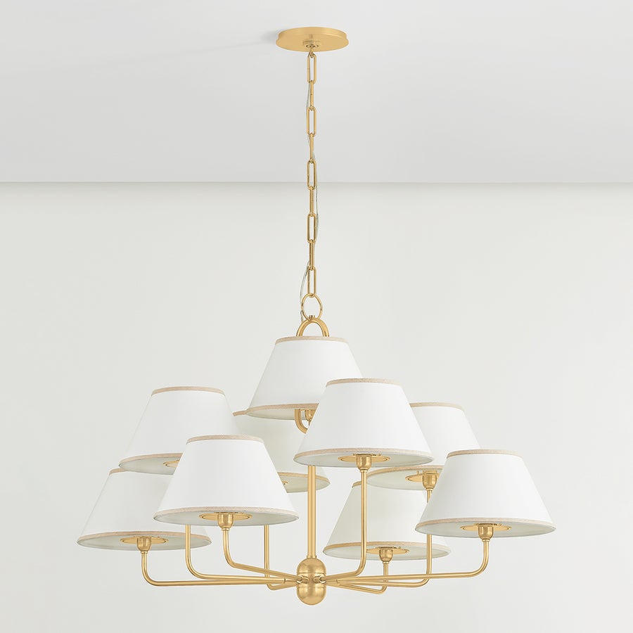 Hudson Valley Lighting DURLAND Chandelier — Aged Brass