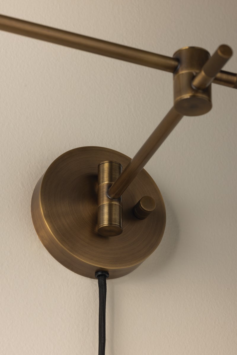Troy Lighting THATCHER Plug-in Sconce — PTL1705-PBR