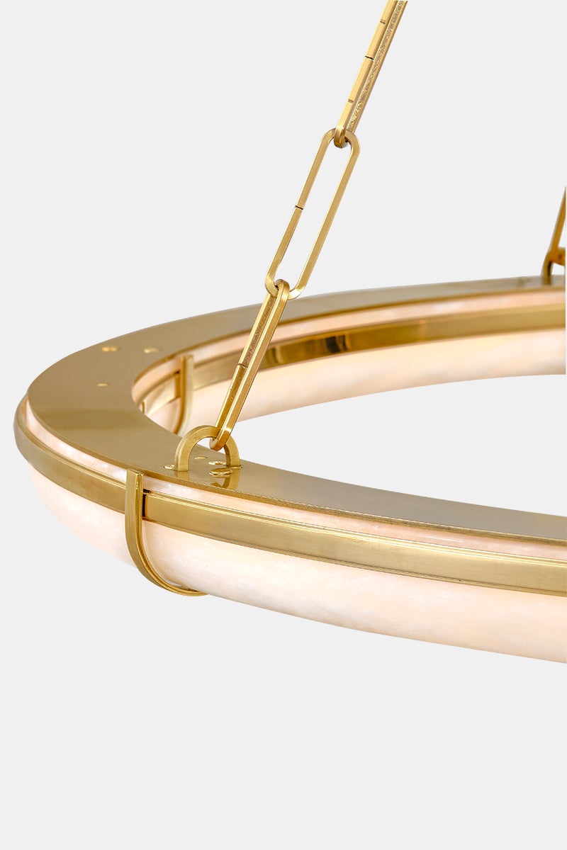 Hudson Valley Lighting SENNETT Chandelier — Aged Brass