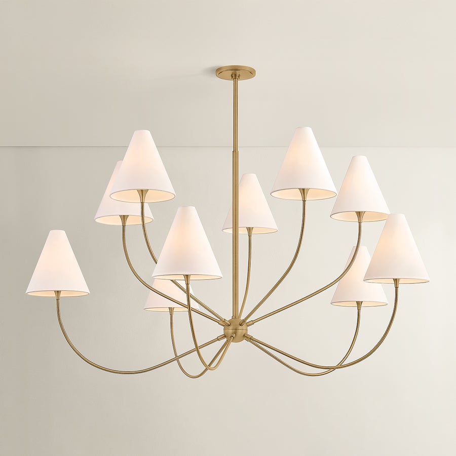 Troy Lighting Evermore Chandelier — F1960-PBR