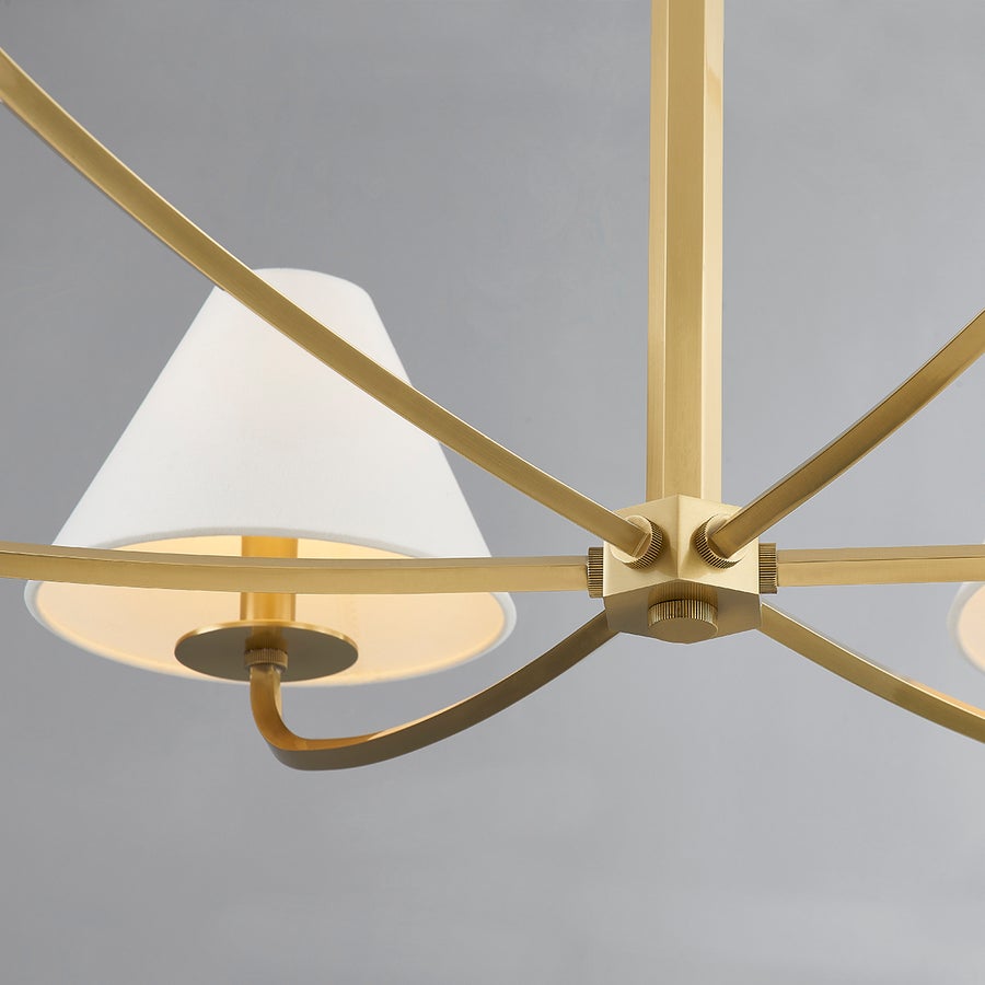 Hudson Valley Lighting Stacey Chandelier — Aged Brass
