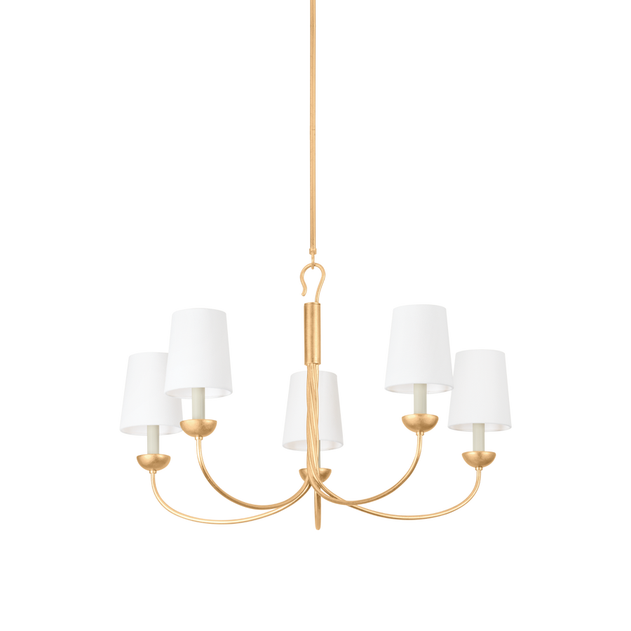 Hudson Valley Lighting MONTPELIER Chandelier — Vintage Gold Leaf