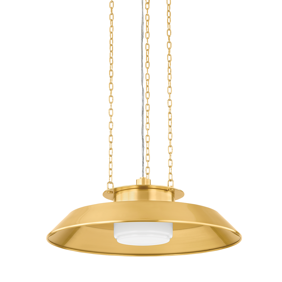Hudson Valley Lighting WOODROW Pendant — Aged Brass