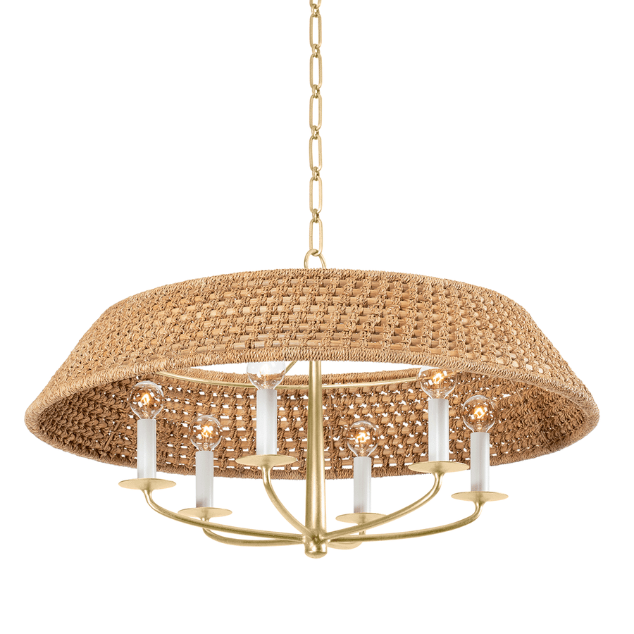 Hudson Valley Lighting Bradley Chandelier — Vintage Gold Leaf