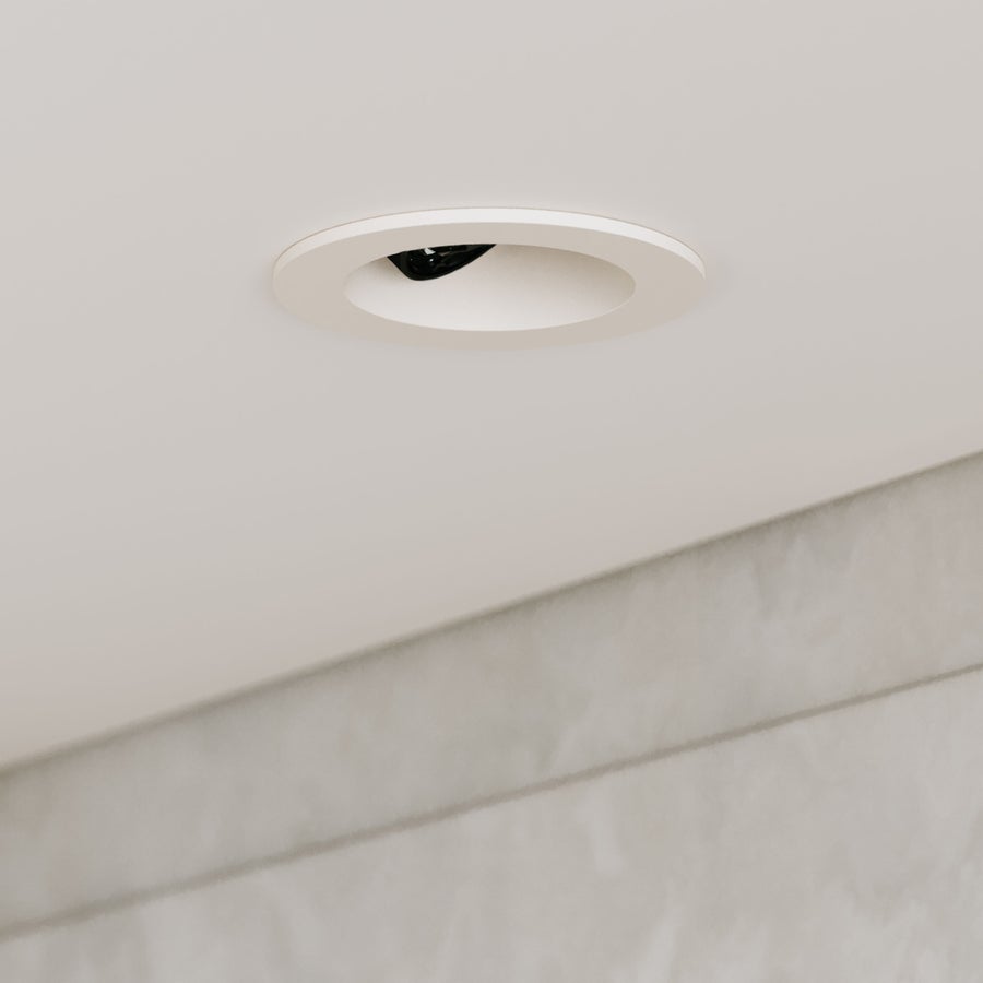CSL CSL Forme 3" LED Recessed Downlight, Adjustable Aim, Remodel, Round White Trim, 2700K — DLT3ARIC-27-RASTWT