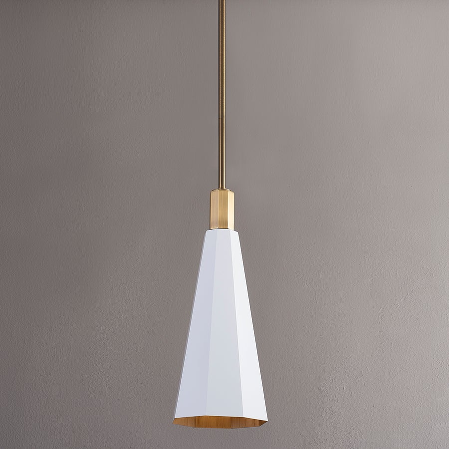 Troy Lighting HUNTLEY Pendant — F8322-PBR/SWH