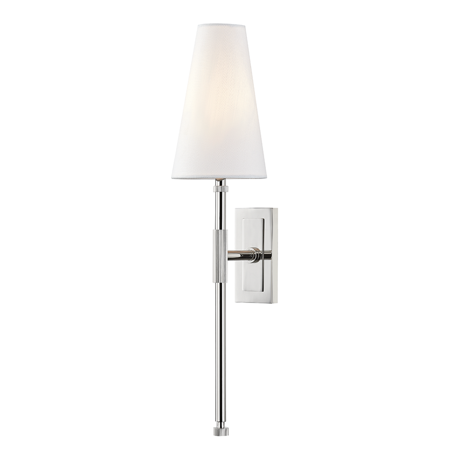Hudson Valley Lighting Bowery Wall Sconce — Polished Nickel