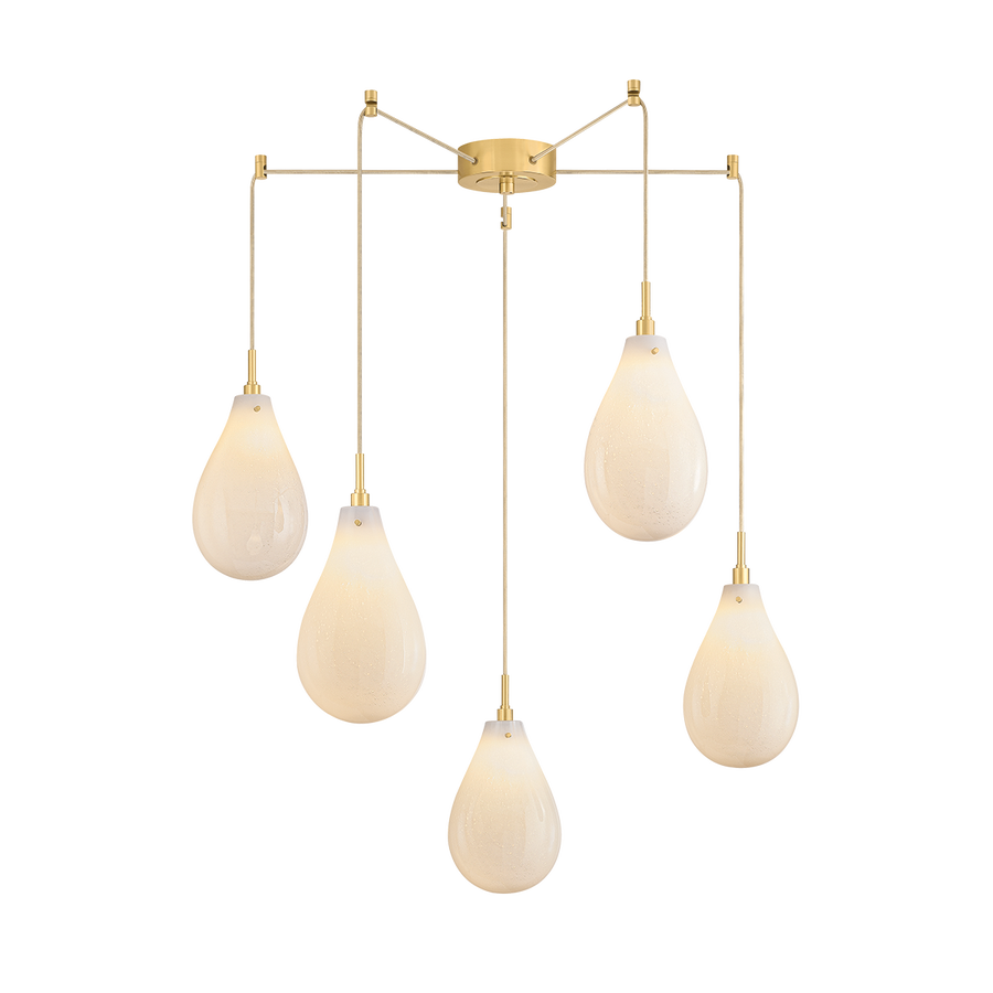 Hudson Valley Lighting IRONWOOD Chandelier — Aged Brass