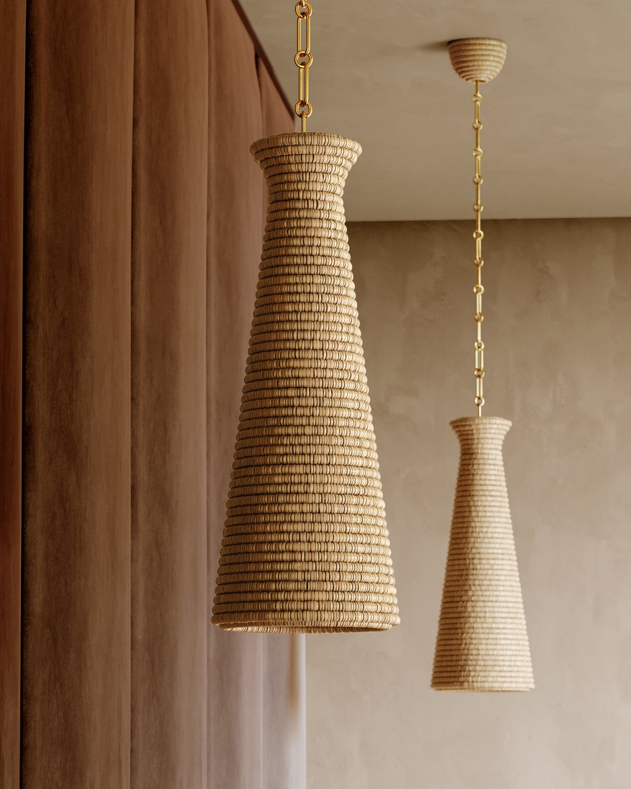 Hudson Valley Lighting TALLMAN PENDANT — Vintage Gold Leaf