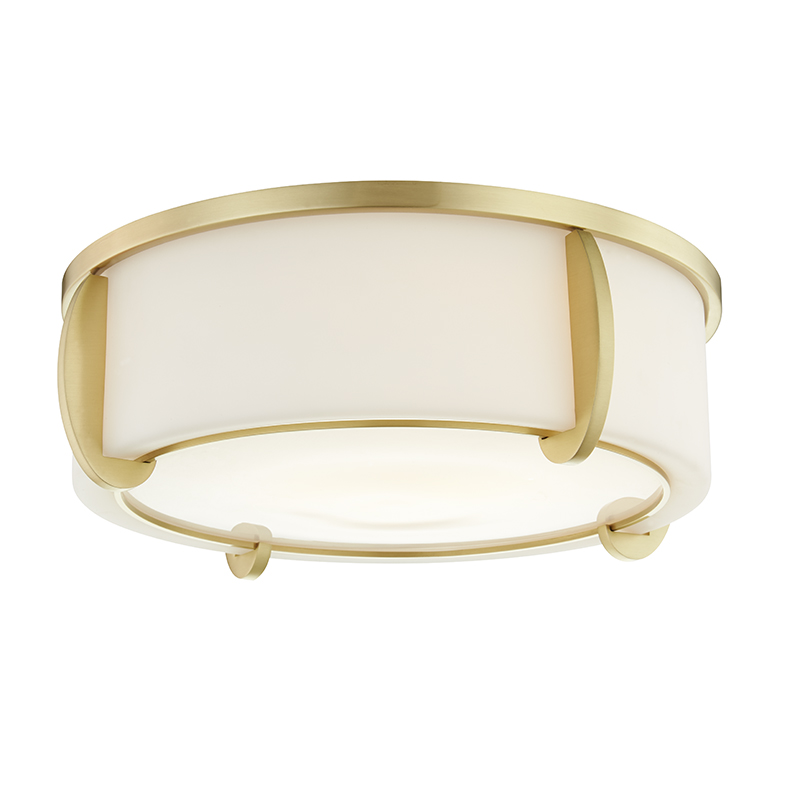 Hudson Valley Lighting Talon Flush Mount — Aged Brass