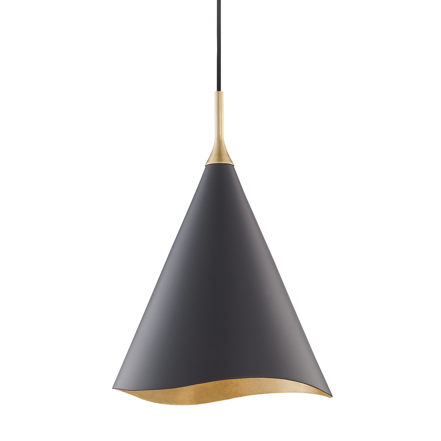 Hudson Valley Lighting Martini Pendant — 9613-GL/BLK
