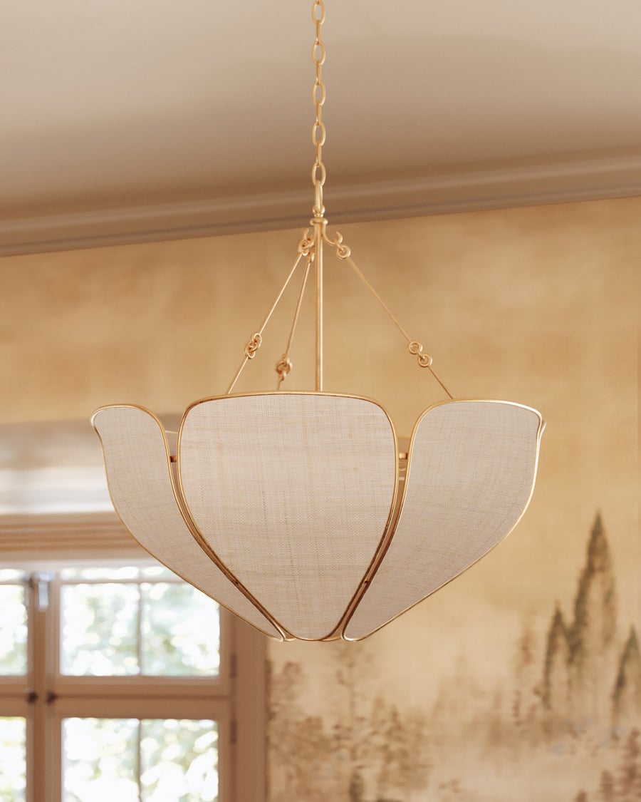 Hudson Valley Lighting Bayville Pendant — Vintage Gold Leaf