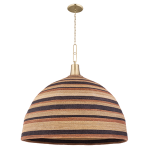 Lido Beach Chandelier in AGED BRASS thumbnail