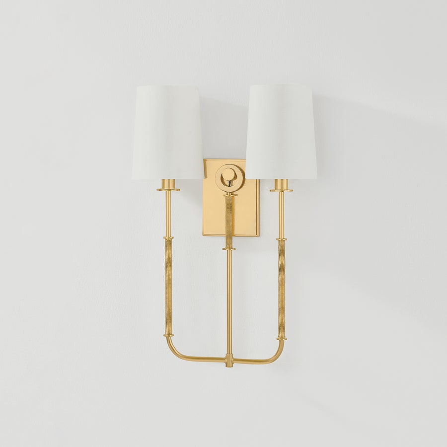 Hudson Valley Lighting GLENMONT Wall Sconce — Aged Brass