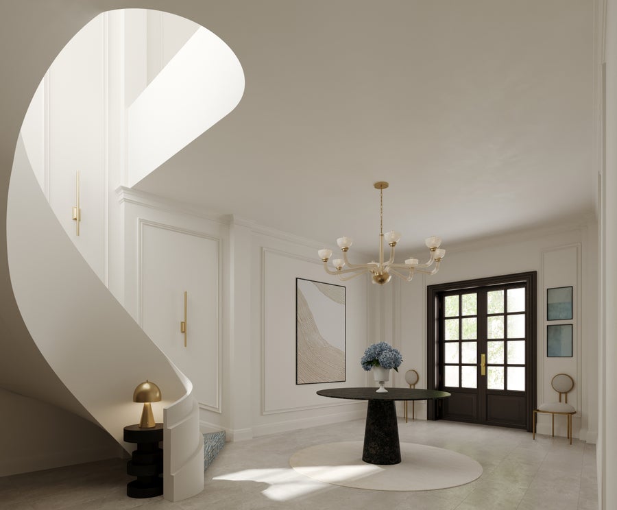 Hudson Valley Lighting ST. LAWRENCE Chandelier — Aged Brass