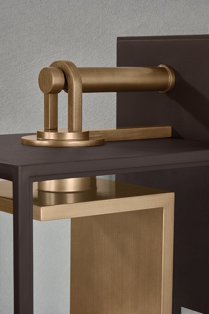 Troy Lighting Arnold Exterior Wall Sconce — B6524-PBR/TBZ