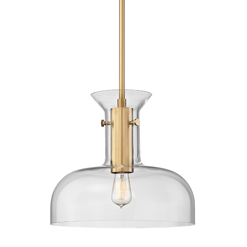 Hudson Valley Lighting Coffey Pendant — Aged Brass