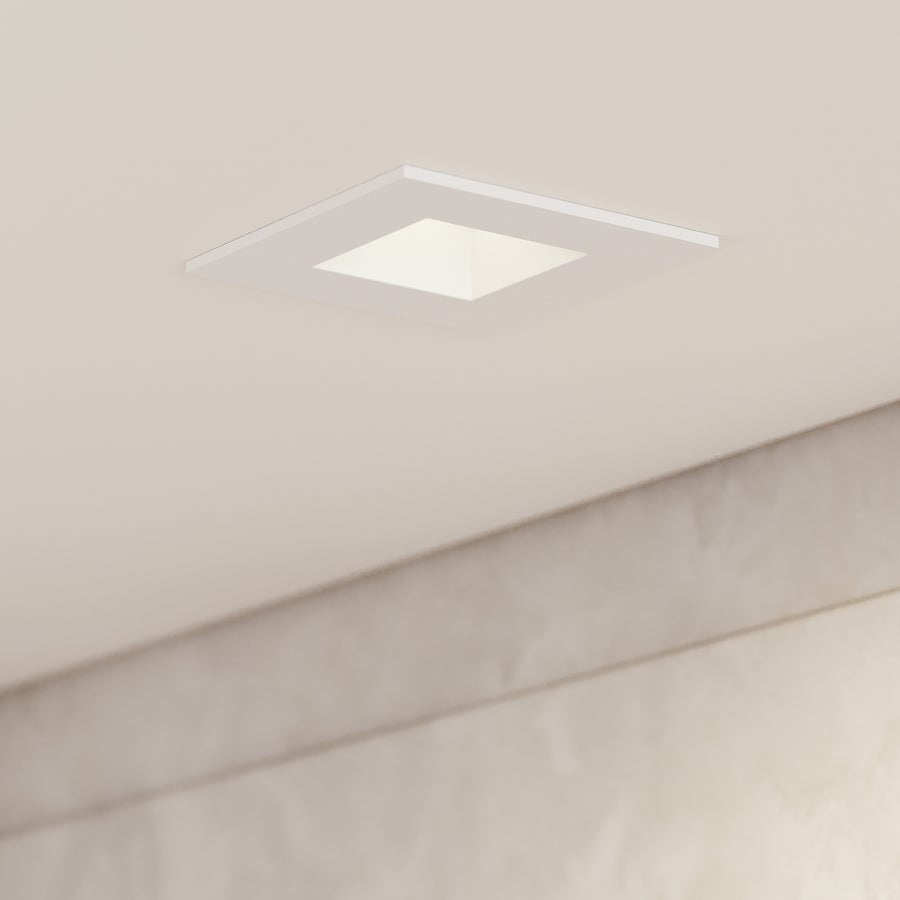 CSL CSL Forme 3" LED Recessed Downlight, Remodel, Square White Trim, 2700K — DLT3RIC-27-SFSTWT