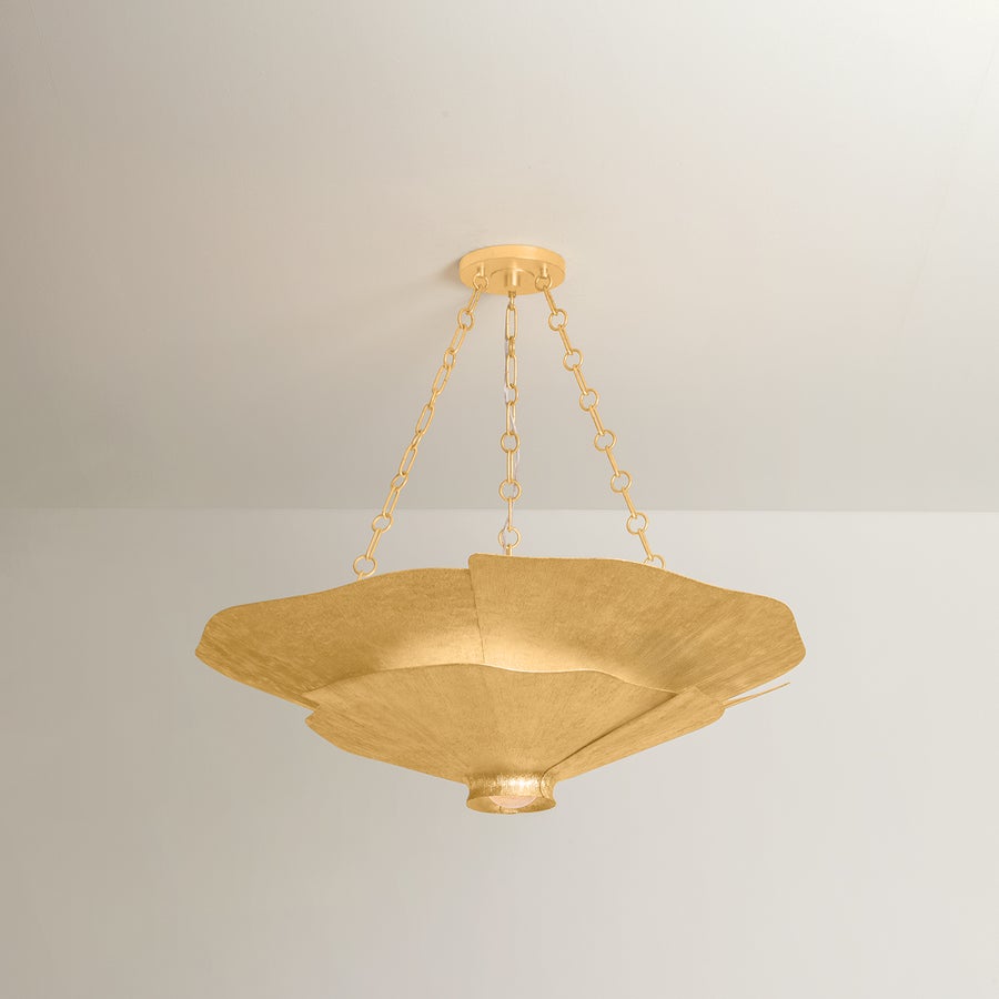 Hudson Valley Lighting Spring Valley Chandelier — Vintage Gold Leaf