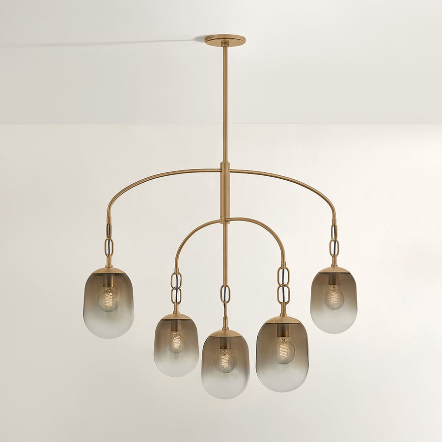 Troy Lighting HARVEY CHANDELIER — F2542-PBR