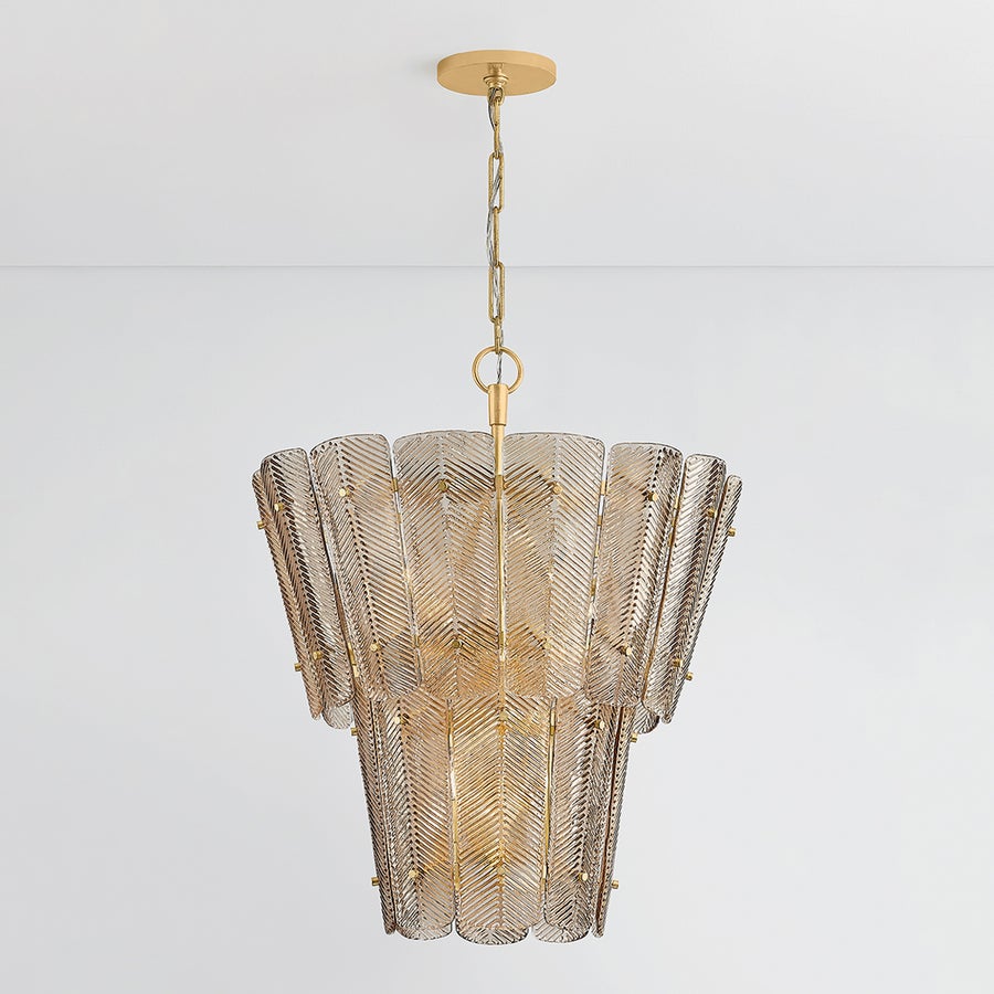 Hudson Valley Lighting CASSIAN Chandelier — Vintage Gold Leaf