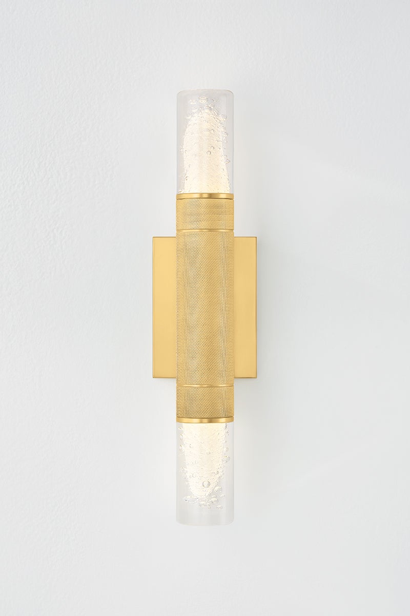 Hudson Valley Lighting GLEN COVE Wall Sconce — Aged Brass