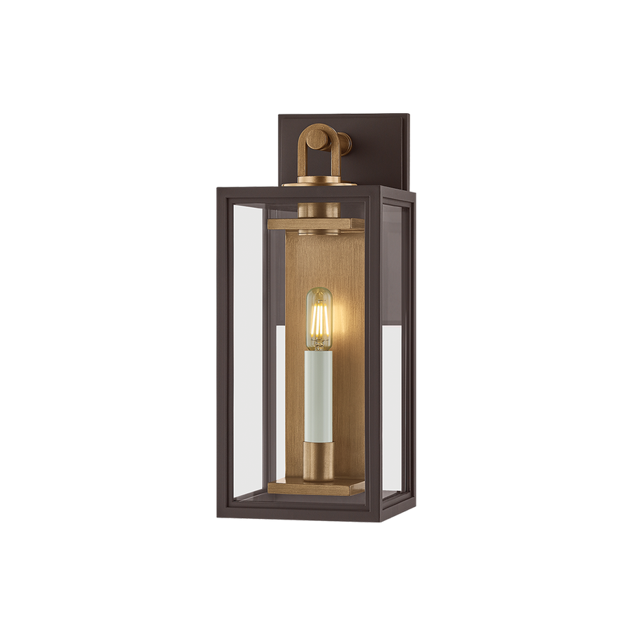 Troy Lighting Arnold Exterior Wall Sconce — B6515-PBR/TBZ