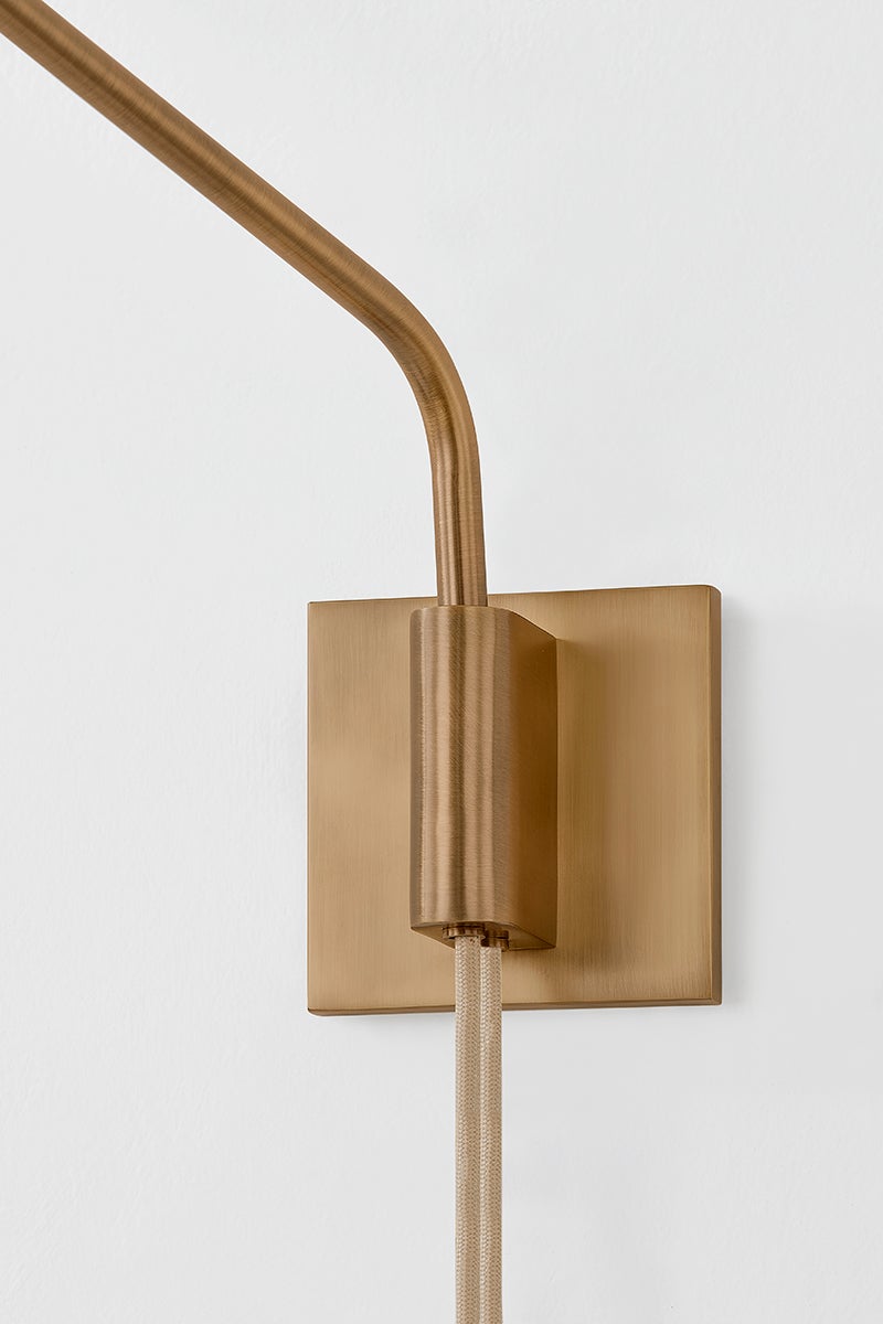 Troy Lighting CONOR Wall Sconce — B2936-PBR/GRA