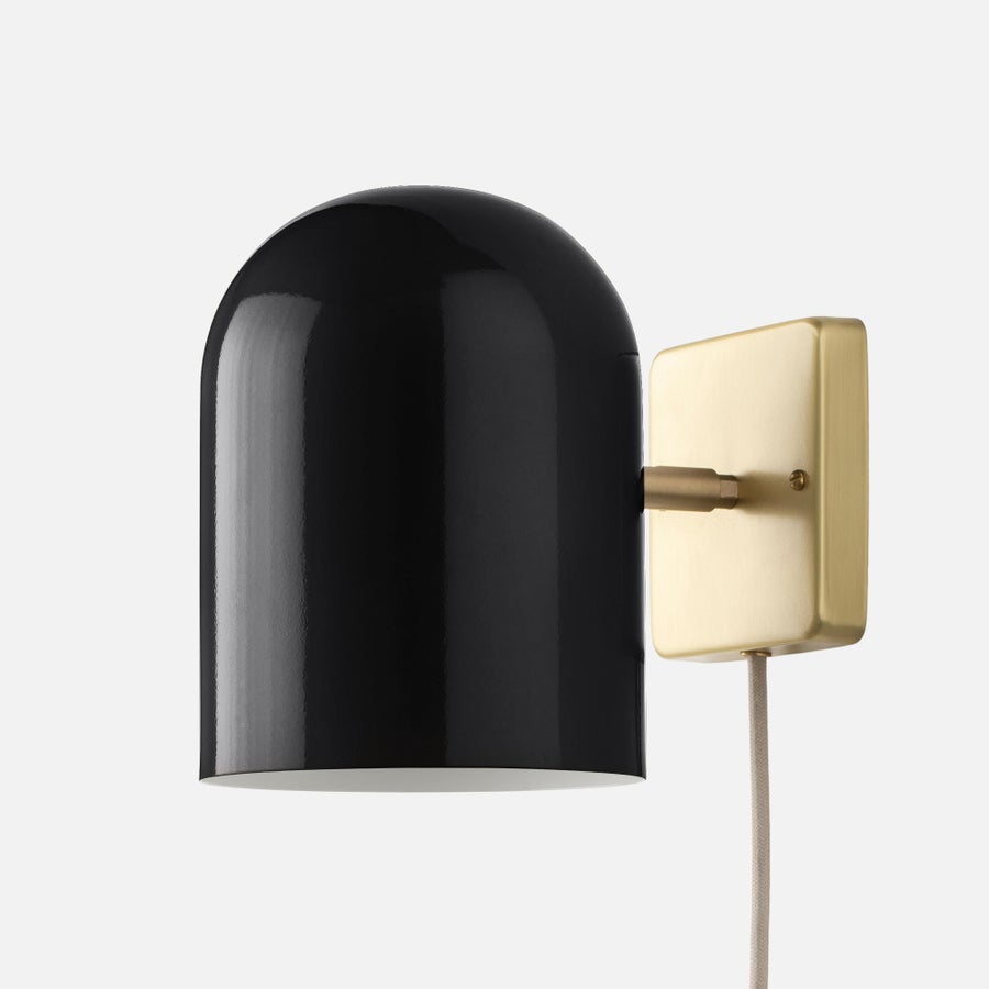 Schoolhouse Allegheny Plug-in Sconce — SH142102-BK-GS/NB