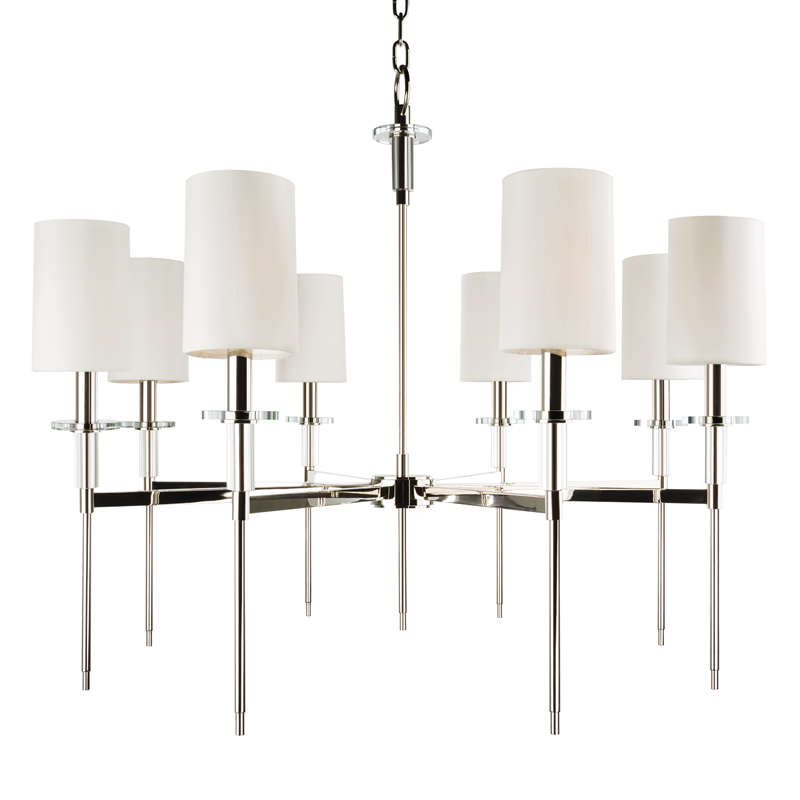 Hudson Valley Lighting Amherst Chandelier — Polished Nickel