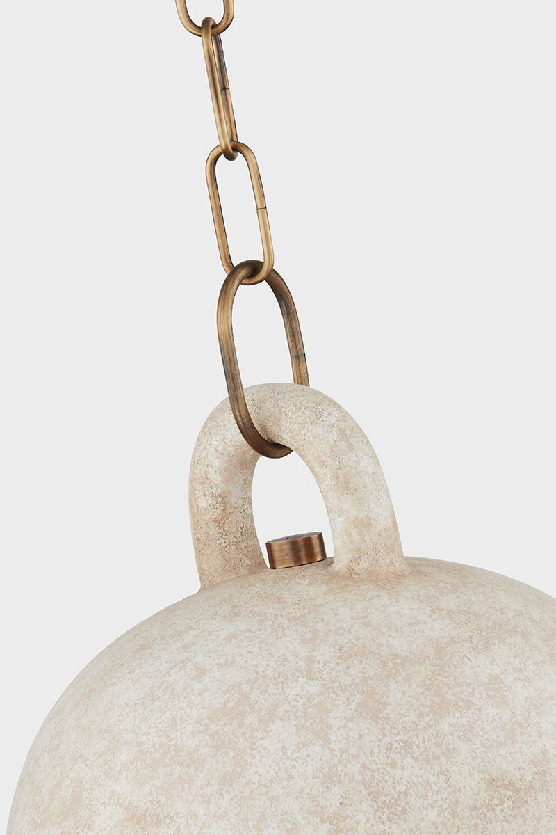 Troy Lighting RELIC Pendant — F2712-PBR/CRE
