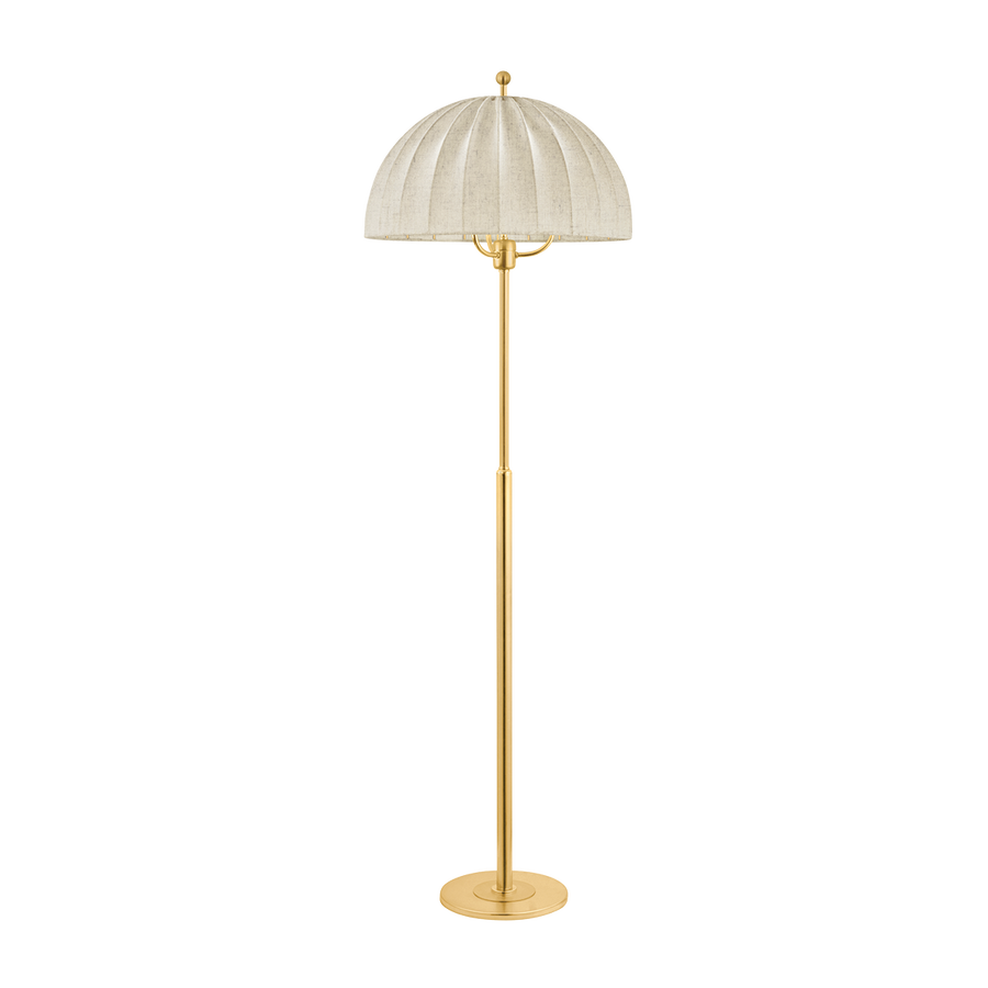 Hudson Valley Lighting PALMETTO Floor Lamp — Aged Brass