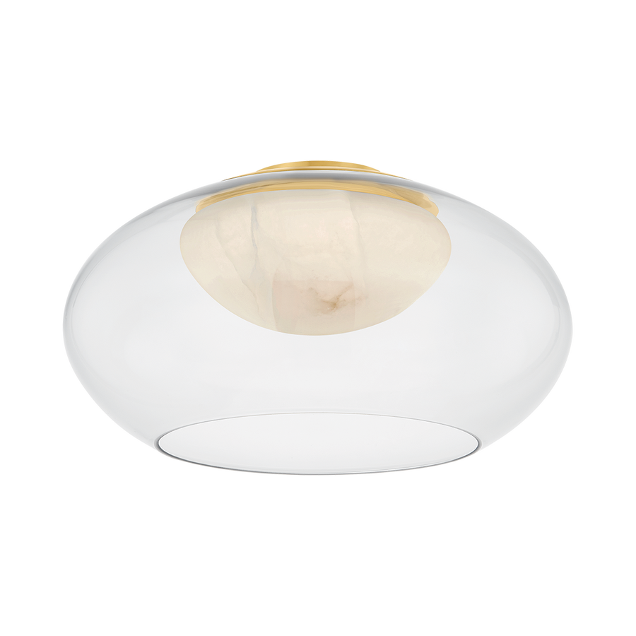 Hudson Valley Lighting MOORE Flush Mount — Aged Brass