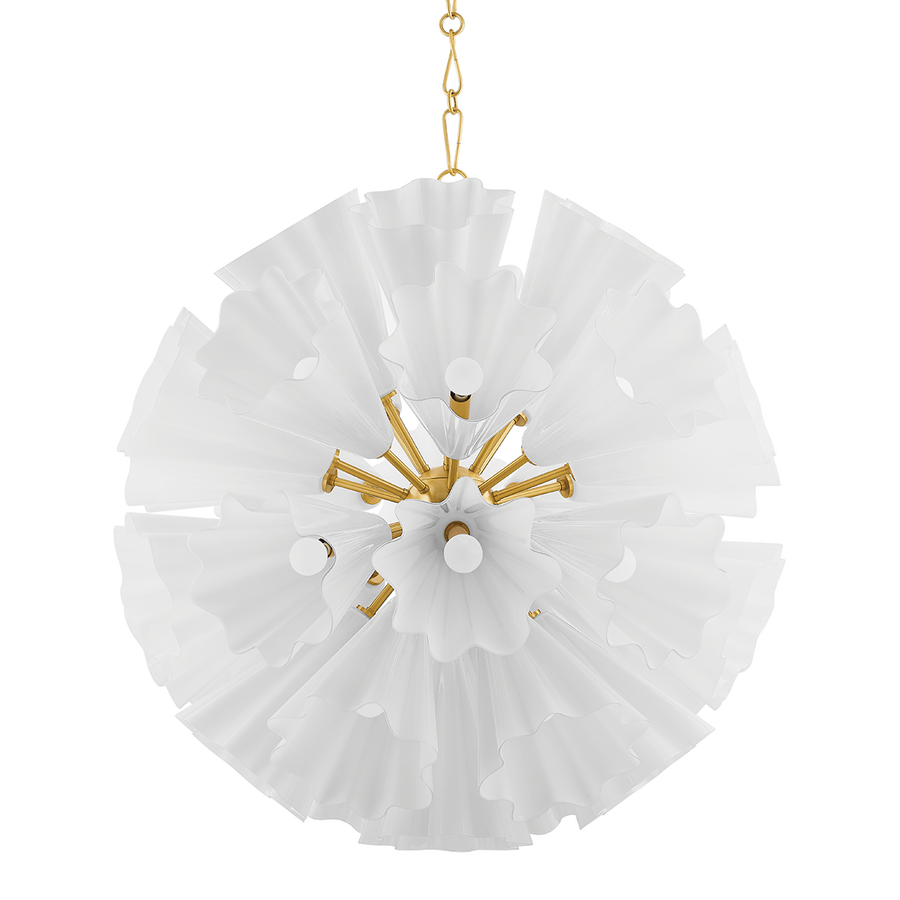 Hudson Valley Lighting CAPRI Chandelier — Aged Brass
