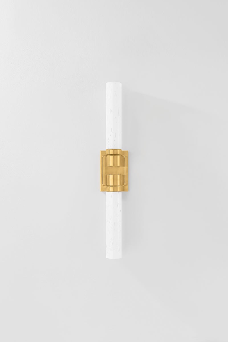 Hudson Valley Lighting GLEN OAKS Wall Sconce — Aged Brass