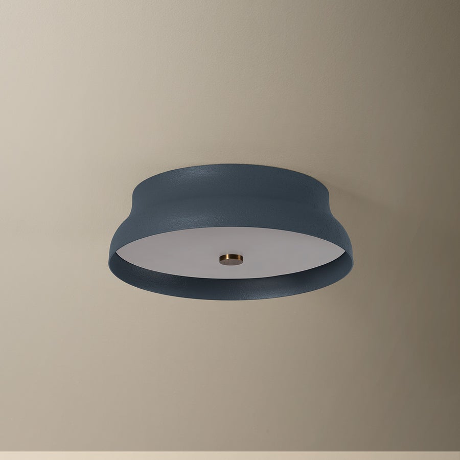 Troy Lighting Shore Flush Mount — C7212-PBR/GSL