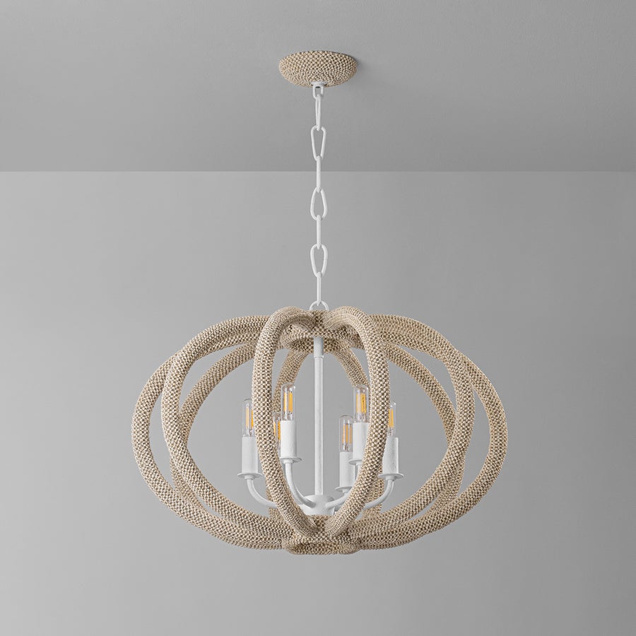 Hudson Valley Lighting LEWISTON CHANDELIER — White Plaster