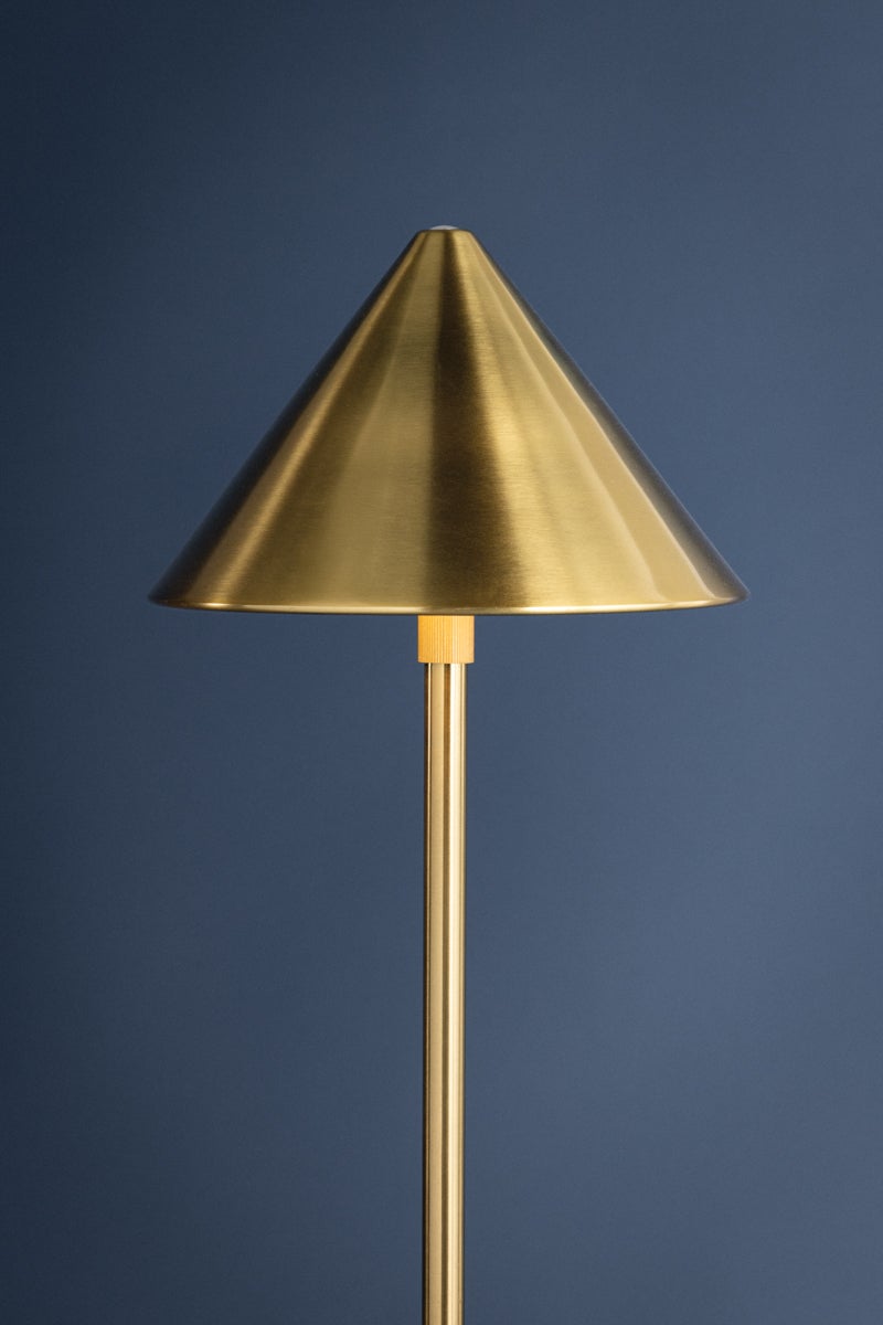 Hudson Valley Lighting SALMA Rechargeable Floor Lamp — Aged Brass