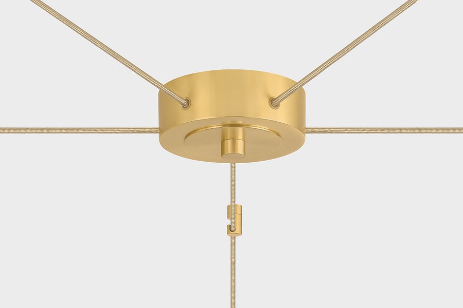 Hudson Valley Lighting IRONWOOD Chandelier — Aged Brass