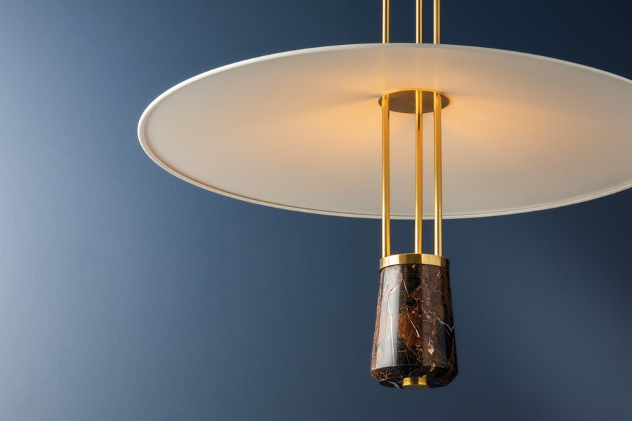 Hudson Valley Lighting BARNEGAT Pendant — 8336-AGB/SWH